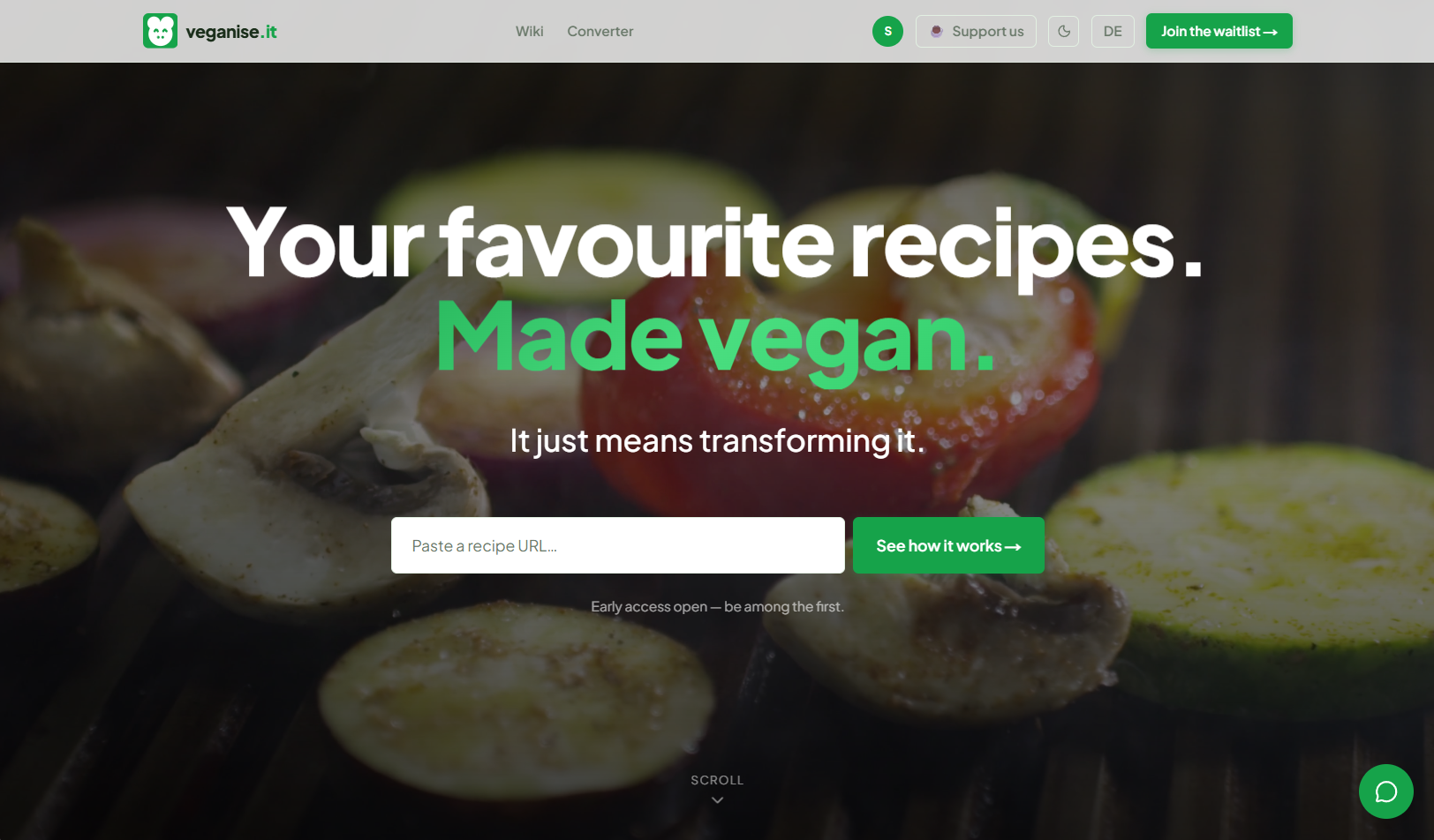 veganise.it screenshot